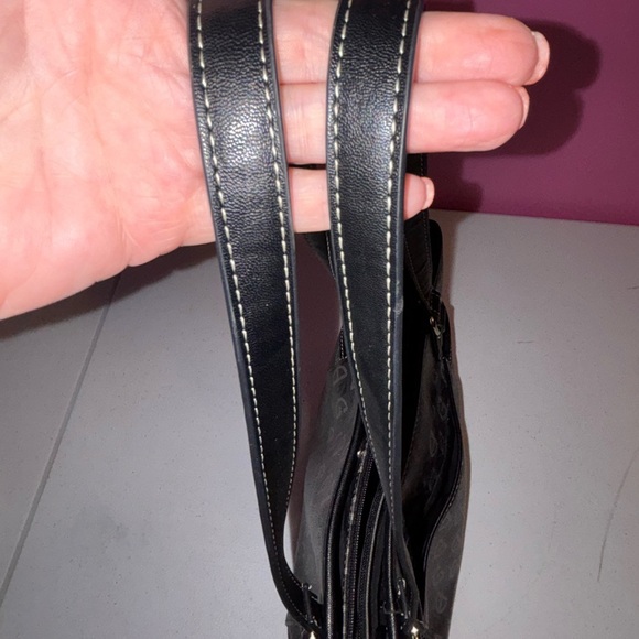 Giani Bernini Black and Gray Logo Tote - Picture 3 of 12